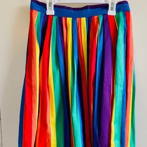 Modcloth Aspiration Creation Rainbow Skirt